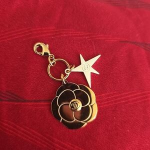 CHANEL Gold Camellia and Star Charm